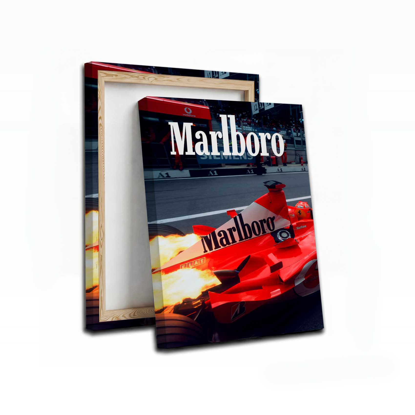 Ferrari Marlboro Flames Canvas