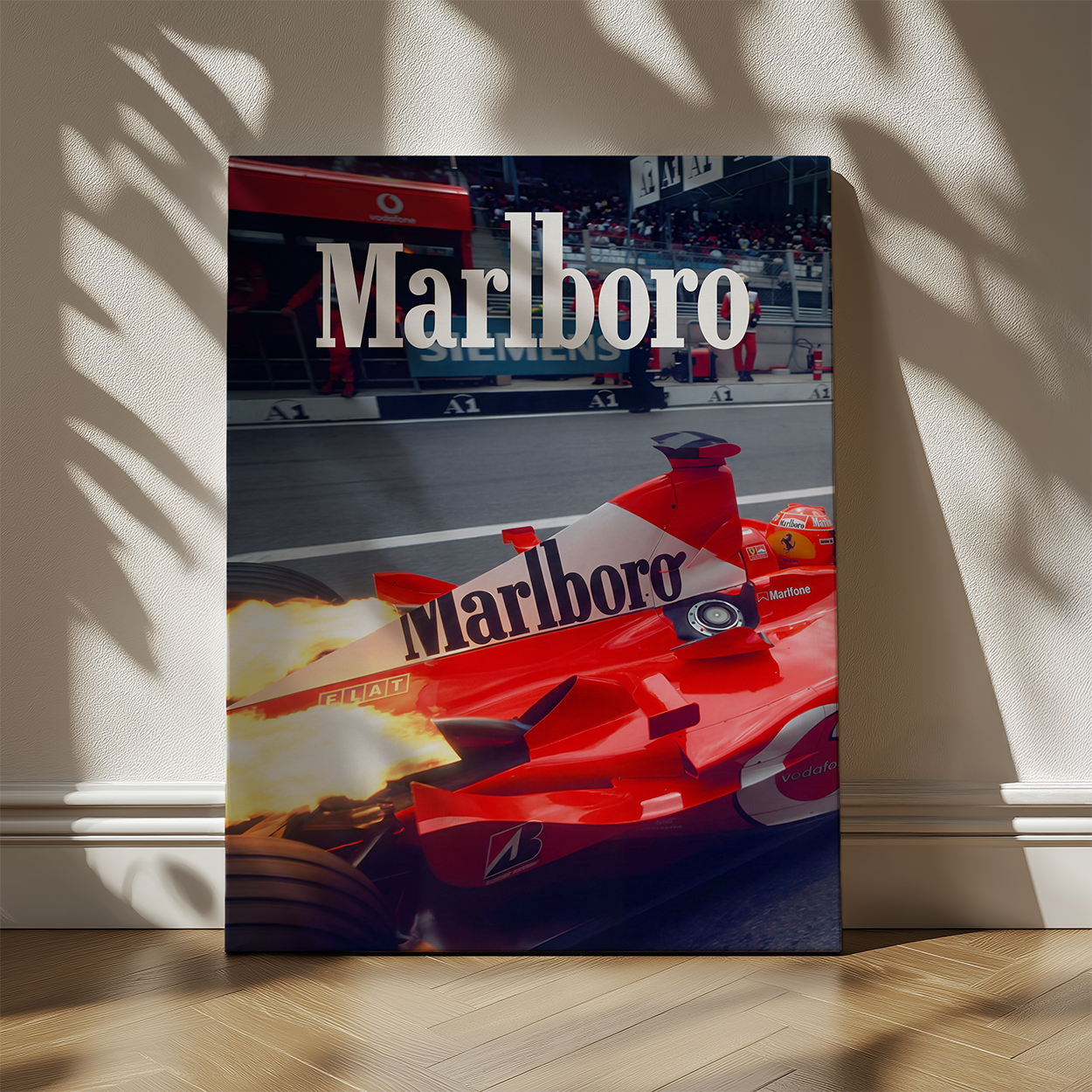 Ferrari Marlboro Flames Canvas