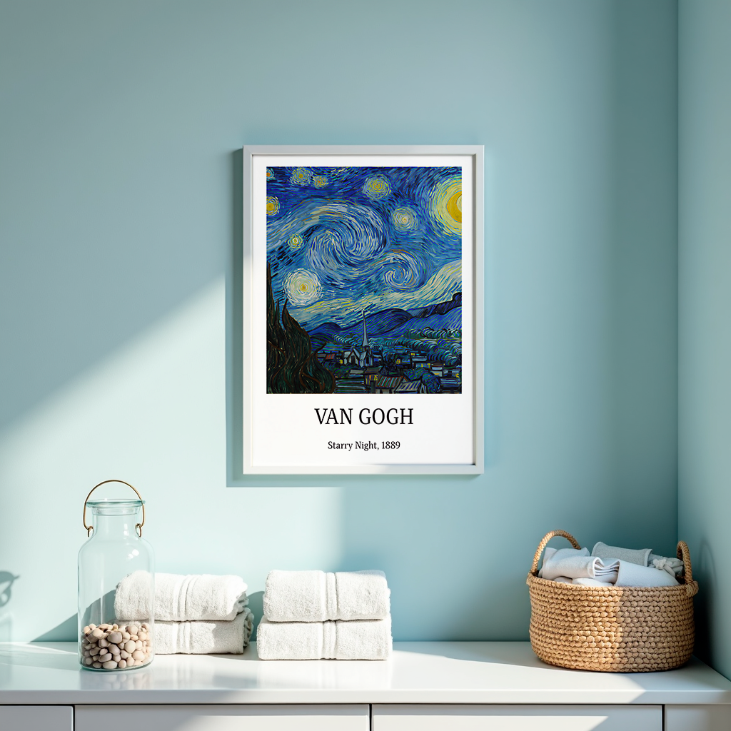 Vincent Van Gogh - Starry Night (1889) Painting Poster