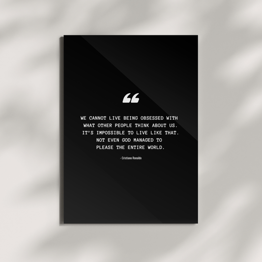 “Impossible to Please Everyone” — Cristiano Ronaldo