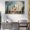 Lustrous Love: Painting the Taj Mahal's Splendor