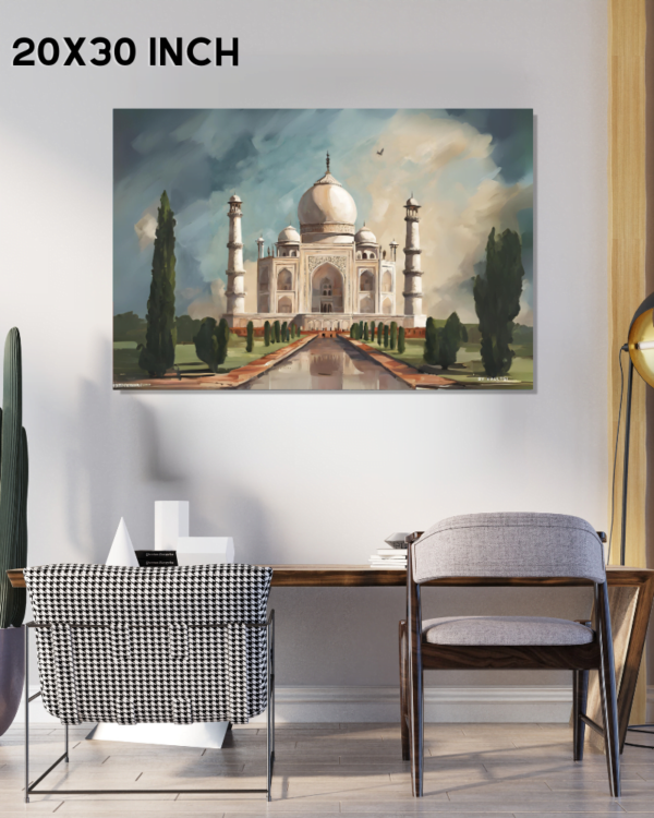 Lustrous Love: Painting the Taj Mahal's Splendor