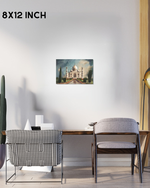 Lustrous Love: Painting the Taj Mahal's Splendor