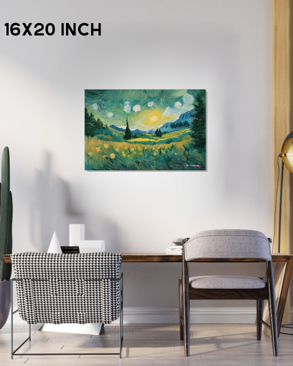 Van Gogh's Verdant Symphony: A Portrait of the Grassland