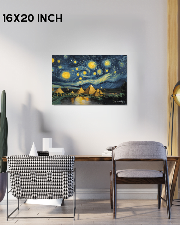 Pyramids of Perception: Van Gogh's Ode to Ancient Majesty