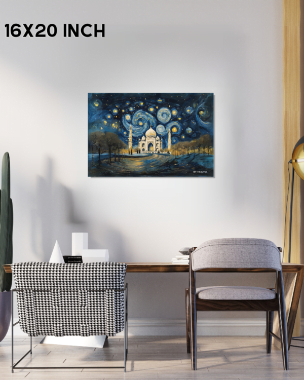 Starry Night Over the Taj Mahal