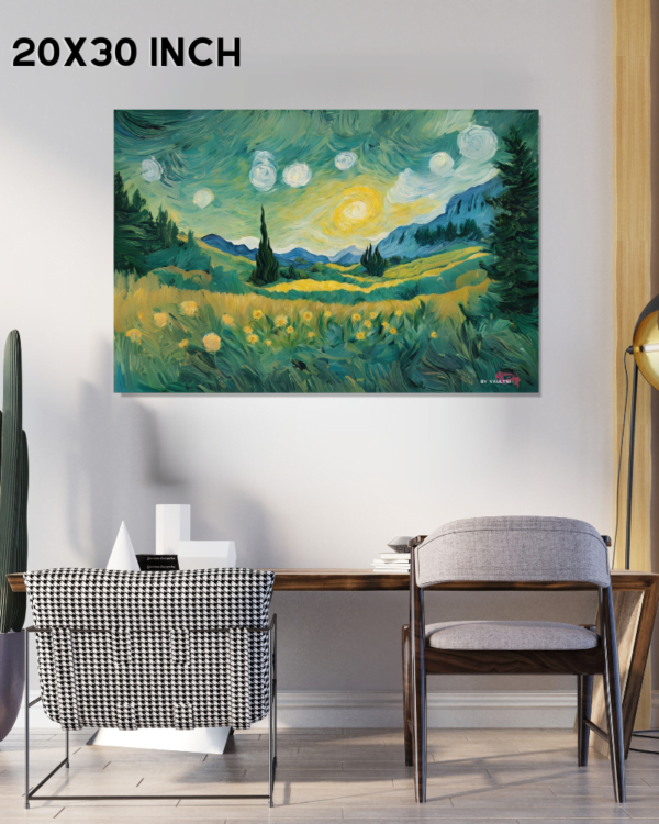 Van Gogh's Verdant Symphony: A Portrait of the Grassland