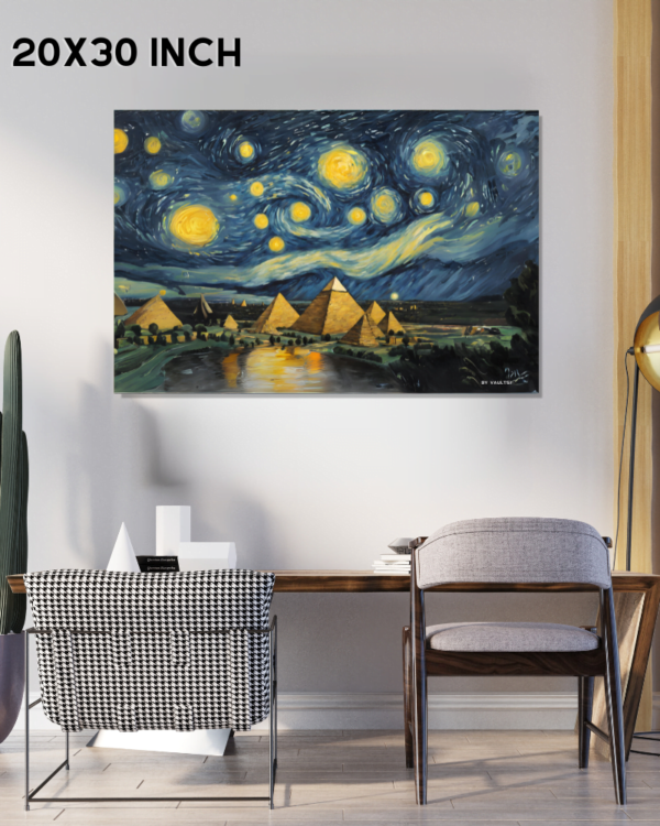 Pyramids of Perception: Van Gogh's Ode to Ancient Majesty