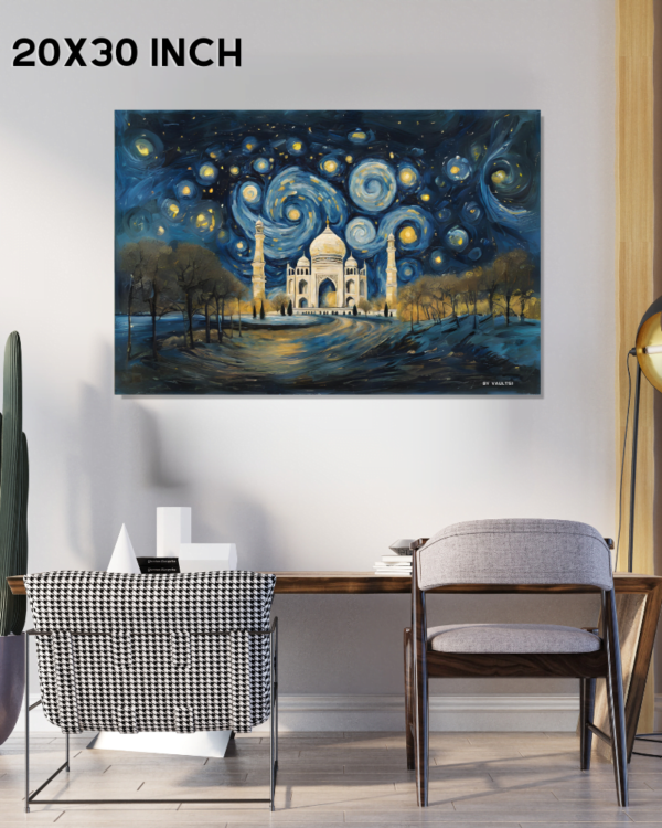 Starry Night Over the Taj Mahal