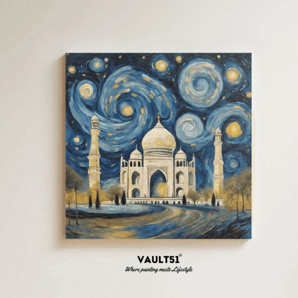 Starry Night Over the Taj Mahal