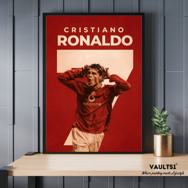 Sports Poster - Cristiano Ronaldo Football Collection : Cristiano Ronaldo 7