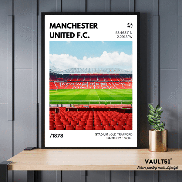 Sports Poster - Manchester United F C Stadium Poster Football Collection : Manchester United F.C. Stadium